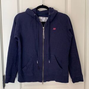 We balance navy zip up sweatshirt